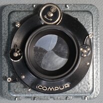 Imagon 17 cm im Compur - Zentralverschluss auf einer Platine für die Plaubel Makina Peco Junior 6 x 9